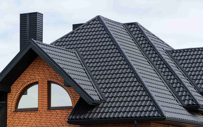 Compressed Roof New Home Roof Covering With Steel Tiles Modern Roof Made Metal 1536X1024